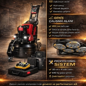 850GT Uzaktan Kumandal� Tam Otomatik Beton Silim Makinesi